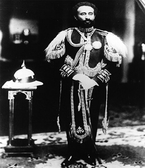 Emperor Haile Selassie at the time of crowning